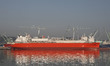  A View Scene of LNG Carrier wait for deliver vessel at SHI  (Samsung Heavy Industry) in G...