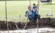 The 12-kilometer race with obstacles "Runmageddon" It took place on the track Sluzewiec in...