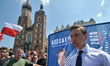 Krzysztof Bosak (R), a vice-chairman of Confederation Liberty and Independence political p...