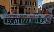 Demonstration in front of the Chamber of Deputies in Piazza Montecitorio to demand the lib...