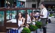 Restaurants in NYC install dividers as anti-Coronavirus measure as Manhattan enters Phase...
