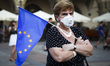 Supporters of opposition prodemocracy candidates attend a protest  'A Change Is Coming' ag...