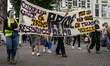 Pride demonstration and march downtown Utrecht, a semi large city in the centre of the Net...