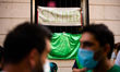 Attempt to evict four families in the Vallecas neighborhood of Madrid, Spain on July 21, 2...