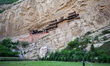 Datong, China, the 27 May 2011. A view of the Hanging Temple, also known as the Hanging Mo...