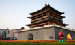Xian, China, the 28 June, 2011. A view of the Bell Tower, built in 1384 during the early M...