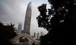 Shenzhen, China, the 3 January 2012. A view of the  Kingkey 100 building, The KK100. It is...