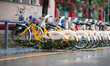 A damaged bike during storm and flooding of the Seveso river on July 24, 2020 in Milan, It...