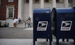 A view of a U.S. Postal Service office in Flushing, Queens as New York  City enters Phase...