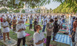  People start praying with social distancing. Thousands of people attended the eid adha pr...