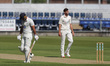  Lancashire's Richard Gleeson smiles after dismissing Durham's David Bedingham during the...