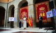 The president of the Community of Madrid, Isabel Diaz Ayuso, accompanied by the councilors...