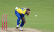   Nathan Rimmington of Durham bowling during the Vitality Blast T20 match between Durham C...