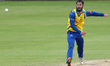 Scott Steel  of Durham bowling during the Vitality Blast T20 match between Durham County C...