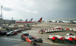 A general view of the platform where domestic flights will take off with planes from Avian...