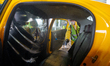 A disinfection team is assigned to clean and disinfect taxi cabs as they arrive and before...