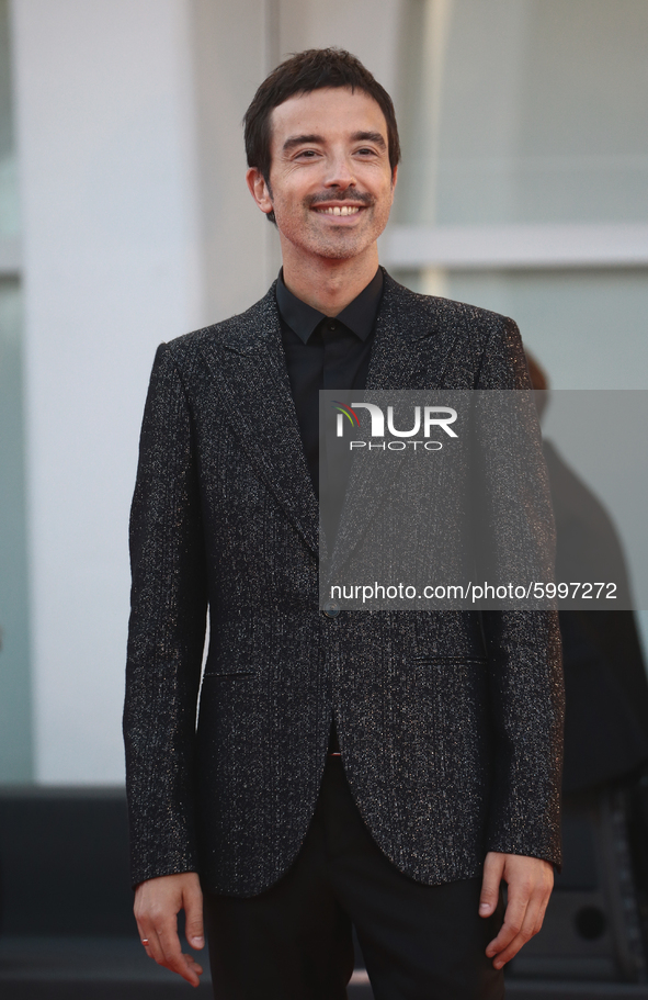 Diodato walks the red carpet ahead of closing ceremony at the 77th Venice Film Festival on September 12, 2020 in Venice, Italy.  by Matteo Chinellato/NurPhoto