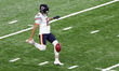 Chicago Bears punter Pat O'Donnell (16) dropkicks during the first half of an NFL football...