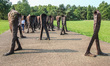 The group of 112 figures, titled Unrecognized (Nierozpoznani) by the artist Magdalena Abak...