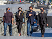 Cast attends 'The Great Fellove' (El Gran Fellove) photocall during the 68th San Sebastian International Film Festival on September 22, 2020...