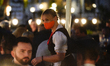 A waitress wears a face mask in the Old Town in Warsaw, Poland on September 24, 2020. Pola...