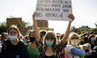 A very large number of students marched through Warsaw to rise climate issues awareness, c...