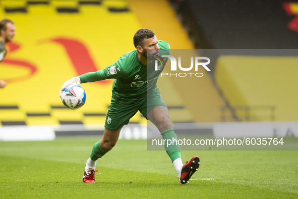   Ben Foster of Watford during the Sky Bet Championship match between Watford and Luton Town at Vicarage Road, Watford, England, on Septembe...