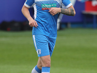     Scott Quigley of Barrow during the Sky Bet League 2 match between Barrow and Colchester United at the Holker Street, Barrow-in-Furness,...