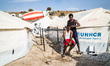 The daily life of the refugees in the new camp of Kara Tepe on September 28, 2020, in Lesv...