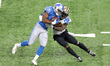 Detroit Lions fullback Jason Cabinda (45) runs the ball against New Orleans Saints safety...