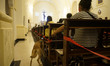 Parishioners accompanied by their pets attend a mass on the occasion of St. Francis of Ass...