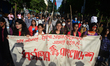Student Union activists held a stick procession against rape and Sexual abuse in Dhaka, Ba...