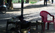An indian rickshaw machanic takes rest under a tree during a hot day in Allahabad on May 2...