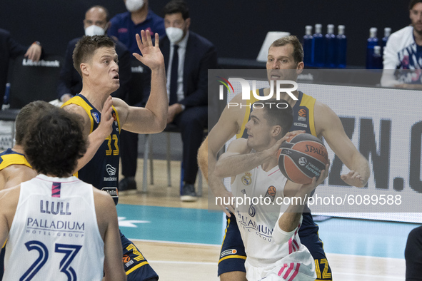 Alberto Abalde  of Real Madrid  during the 2020/2021 Turkish Airlines EuroLeague Regular Season Round 3 match between Real Madrid and Khimki...