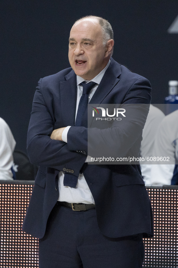 PABLO LASO of Real Madrid  during the 2020/2021 Turkish Airlines EuroLeague Regular Season Round 3 match between Real Madrid and Khimki Mosc...