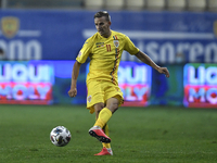 Nicusor Bancu of Romania in action during the game during the UEFA Nations League match between Romania v Austria, in Ploiesti, Romania, on...