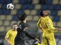 Andrei Burca of Romania in action during the UEFA Nations League match between Romania v Austria, in Ploiesti, Romania, on October 14, 2020....