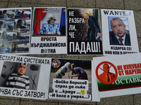 Posters related to Prime Minister Boyko Borissov seen on the street in Burgas city center.
Bulgarians have been demonstrating in Sofia and a...