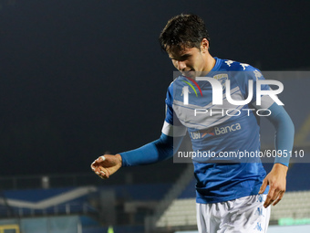 Andrea Papetti of Brescia in action during the match between Brescia and Lecce for the Serie B at Stadio Mario Rigamonti, Brescia, Italy, on...