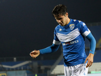 Andrea Papetti of Brescia in action during the match between Brescia and Lecce for the Serie B at Stadio Mario Rigamonti, Brescia, Italy, on...