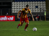 Marco Calderoni of Lecce in action during the match between Brescia and Lecce for the Serie B at Stadio Mario Rigamonti, Brescia, Italy, on...