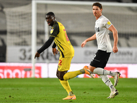 
Ken Sema of Watford gestures during the Sky Bet Championship match between Derby County and Watford at the Pride Park, Derby on Friday 16th...