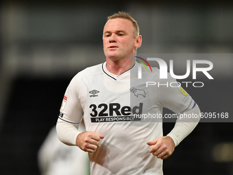 
Wayne Rooney of Derby County during the Sky Bet Championship match between Derby County and Watford at the Pride Park, Derby on Friday 16th...