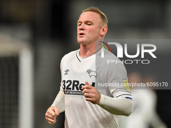 
Wayne Rooney of Derby County during the Sky Bet Championship match between Derby County and Watford at the Pride Park, Derby on Friday 16th...