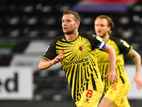 
Tom Cleverley of Watford during the Sky Bet Championship match between Derby County and Watford at the Pride Park, Derby on Friday 16th Oct...