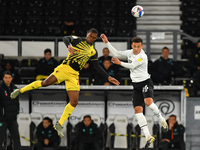 
during the Sky Bet Championship match between Derby County and Watford at the Pride Park, Derby on Friday 16th October 2020.  (