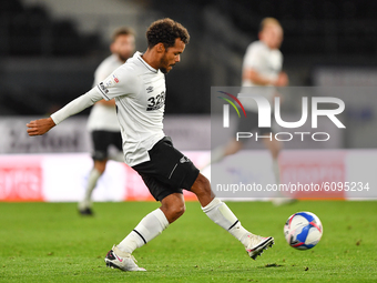 
Duane Holmes of Derby County during the Sky Bet Championship match between Derby County and Watford at the Pride Park, Derby on Friday 16th...