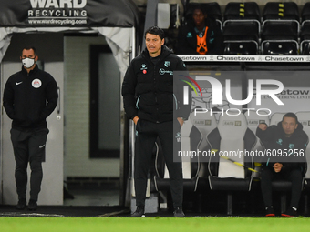 
Watford manager, Vladimir Ivic during the Sky Bet Championship match between Derby County and Watford at the Pride Park, Derby on Friday 16...