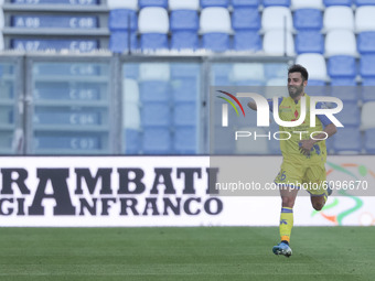 Luca Garritano during the Serie BKT match between Reggiana and Chievo Verona at Mapei Stadium - Citt del Tricolore on October 17, 2020 in Re...
