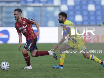 Igor Radrezza, Luca Garritano during the Serie BKT match between Reggiana and Chievo Verona at Mapei Stadium - Citt del Tricolore on October...